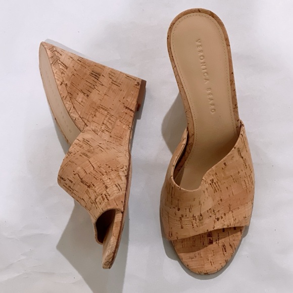 Veronica Beard Women's Dali Wedge Slide Cork Sandals size 8.5 - Picture 10 of 12